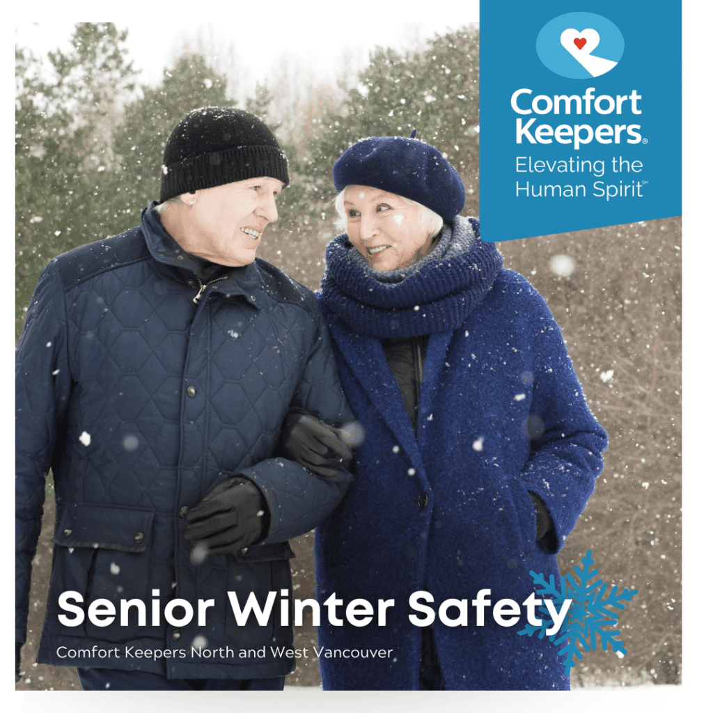 Seniors out for a winter walk | Senior Winter Safety - Comfort Keepers North and West Vancouver - BLOG POST