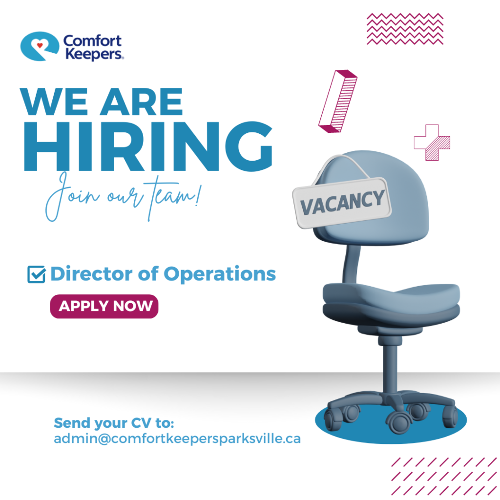 Hiring Director of Operations for Comfort Keepers Parksville | Aug 2024