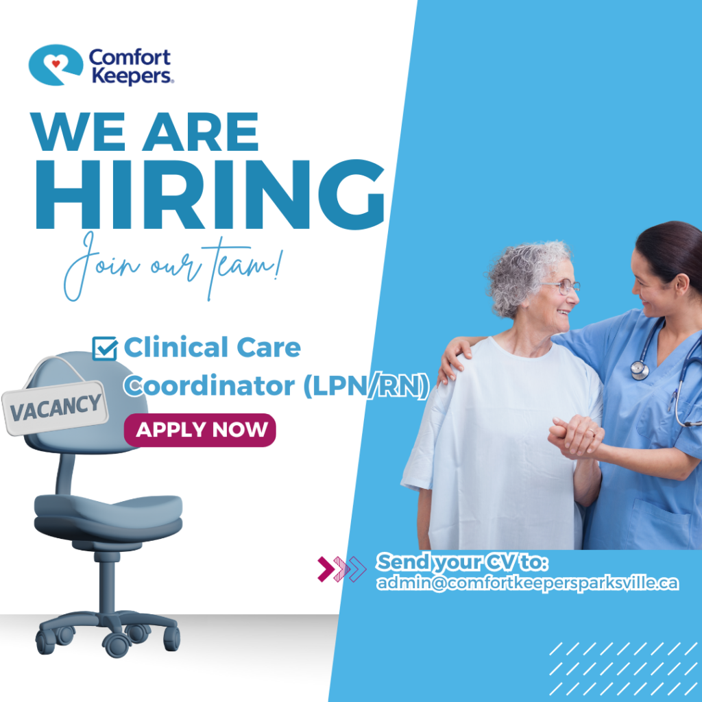 Hiring Clinical Care Coordinator at Comfort Keepers Mid Island