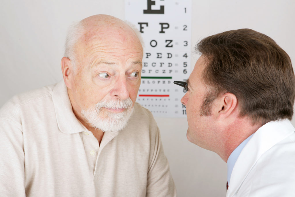 Senior getting an eye exam | Home Care and Vision Loss |  BLOG POST | Comfort Keepers Vancouver