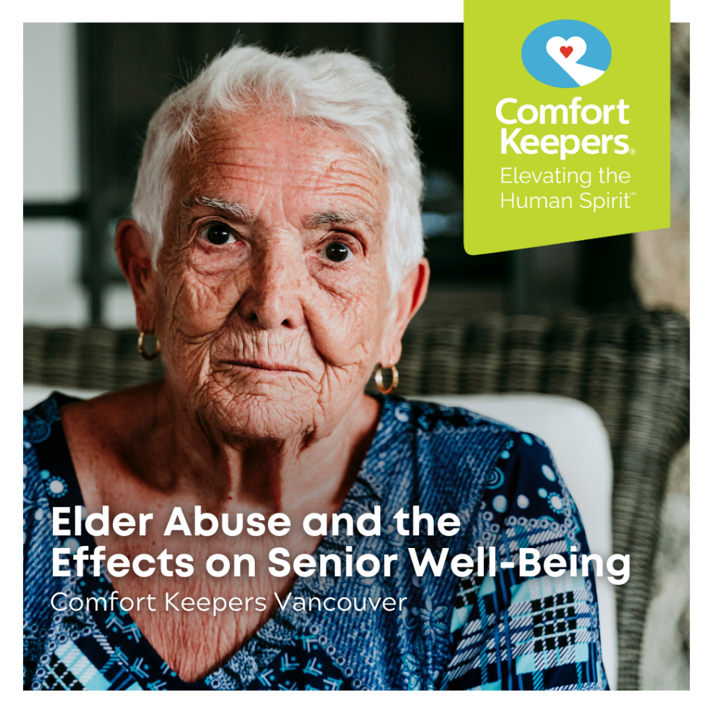 Senior woman seated | Comfort Keepers Vancouver - Elder Abuse and the Effects on Senior Well Being - BLOG POST