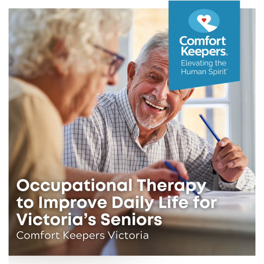 Seniors seated together at table | Occupational Therapy to Improve Daily Life for Victoria's Seniors | Comfort Keepers Victoria